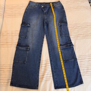 SHEIN Denim Jeans with Contrast Stitching